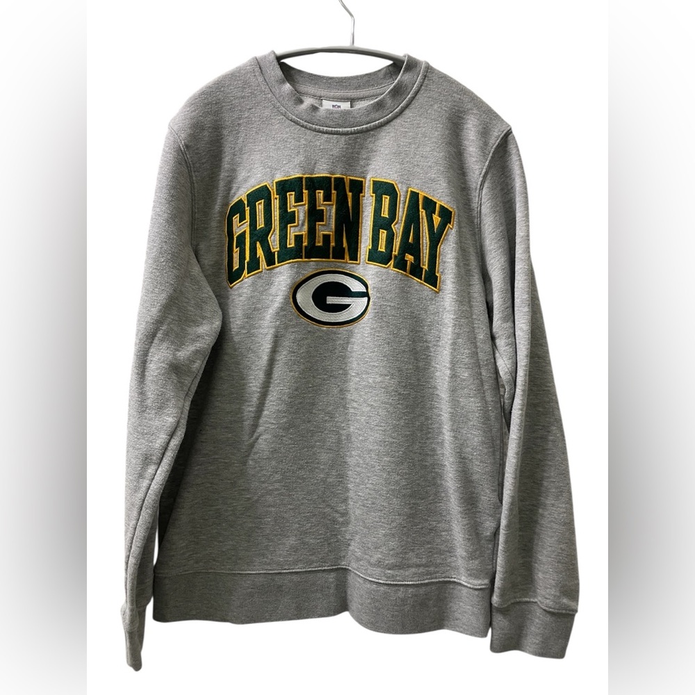 Green Bay Packers Grey Crewneck Sweatshirt